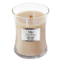 WoodWick, Biely med, Sviečka oválna váza 275 g