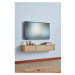 TV stolík v dekore duba v prírodnej farbe 133x22 cm Mistral – Hammel Furniture