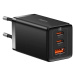 Nabíjačka Baseus GaN5 Pro wall charger 2xUSB-C + USB, 65W (black)