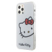 Plastové puzdro Hello Kitty na Apple iPhone 12/12 Pro HKHCP12MHCKHST IML Head Logo biele