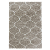 Kusový koberec Salsa Shaggy 3201 beige - 120x170 cm Ayyildiz koberce