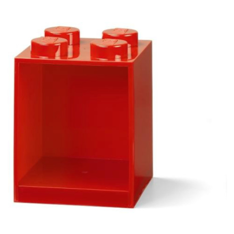 LEGO® Brick 4 závesná polica červená