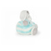Kaloo plyšový zajačik bebe Pastel Chubby 25 cm 960082 tyrkysovo-krémový