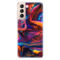 Odolné silikónové puzdro iSaprio - Abstract Paint 02 - Samsung Galaxy S21