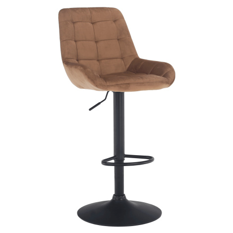 Barová stolička, hnedá Velvet látka, CHIRO NEW Tempo Kondela