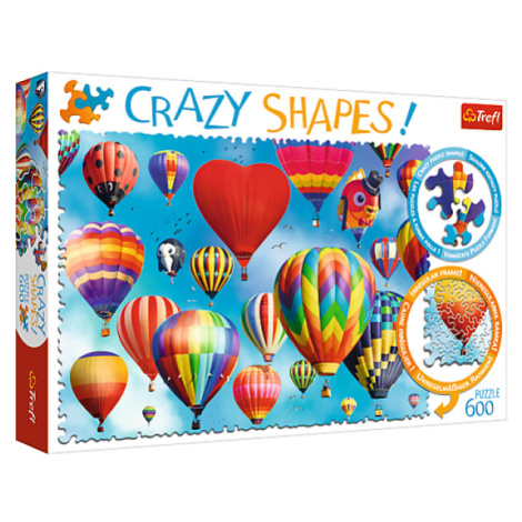 Trefl Puzzle 600 Crazy Shapes - Farebné balóny