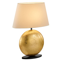 BANKAMP Mali stolová lampa, krémová/zlatá, 51 cm