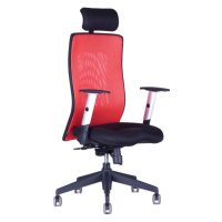 Ergonomická kancelárska stolička OfficePro Calypso Grand Farba: červená, Opierka hlavy: s opierk