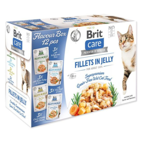 Kapsičky Brit Care Cat Flavour box filety v želé Multi 12x85g