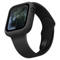 UNIQ Lino silikónové púzdro Apple Watch (44mm) čierne