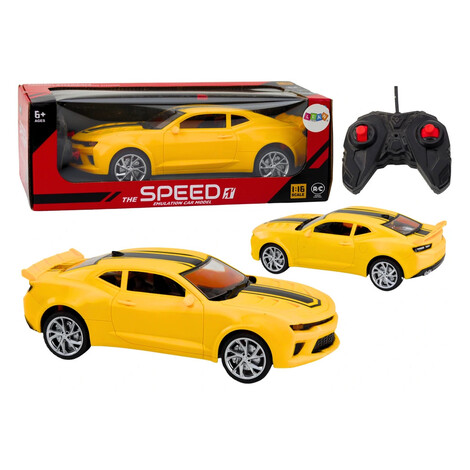 mamido Športové auto na diaľkové ovládanie RC 1:16 žlté