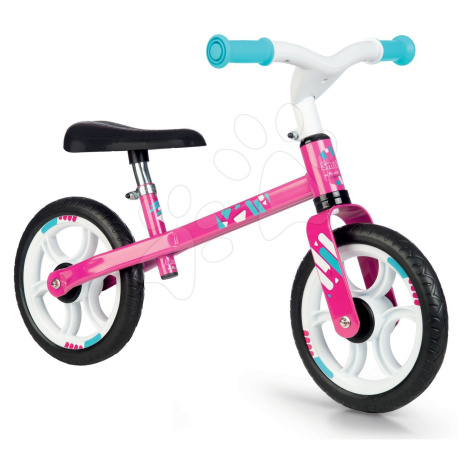 Smoby balančné odrážadlo First Bike Pink s kovovou konštrukciou a nastaviteľným sedadlom 770205