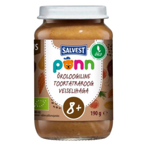 SALVEST Ponn BIO Mäso hovädzie s pohánkou a zeleninou 190 g