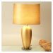 Klasická stolná lampa EPSILON zlatá výška 65 cm