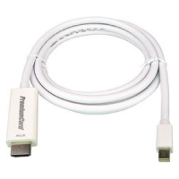 PremiumCord mini DisplayPort 1.2 na HDMI 2.0 kábel pre rozlíšenie 4Kx2K@60Hz, 1m