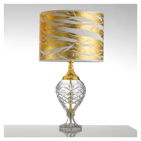Stolná lampa Belle Epoque, 59 cm zlatá Cremasco