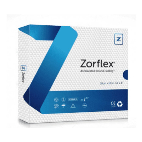 ZORFLEX Krytie na rany s aktívnym uhlím 10x10cm 10 ks