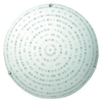 Biele stropné svietidlo so skleneným tienidlom ø 30 cm Circle - Candellux Lighting