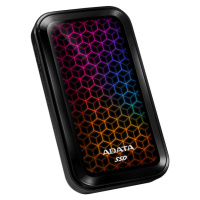 ADATA SE770G externý SSD 512GB USB 3.0 čierna/žltá LED RGB