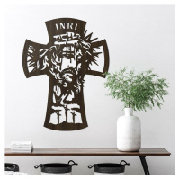 Drevený krížik na stenu - Ukrižovanie Ježiša, Wenge