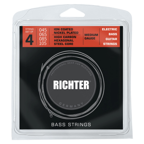 Richter Electric Bass Strings Ion Coated, Medium 45-105 Richter Czech