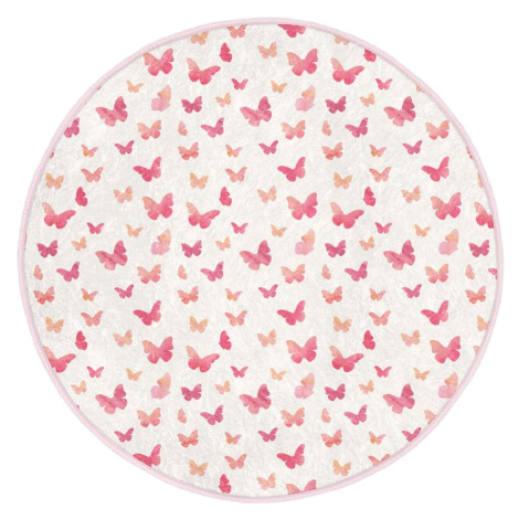 Ružový detský koberec ø 100 cm Comfort – Mila Home