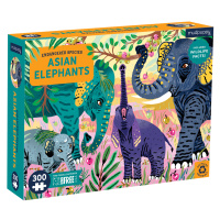 Puzzle - Sloni - Ohrožené druhy (300 dílků)
