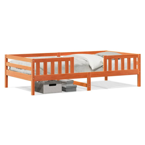 vidaXL PosteÄľ bez matraca voskovo hnedĂˇ 90x190cm masĂ­vna borovica