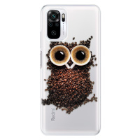 Odolné silikónové puzdro iSaprio - Owl And Coffee - Xiaomi Redmi Note 10 / Note 10S