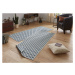 Kusový koberec Twin-Wendeteppiche 103128 blau creme – na ven i na doma - 160x230 cm NORTHRUGS - 