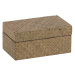 Hnedé dekoratívne úložné boxy v súprave 2 ks 25x15x12 cm – Ixia