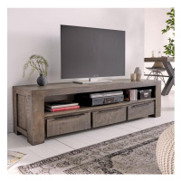 LuxD Dizajnový TV stolík Thunder 170 cm, sivé mango