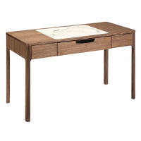Estila Luxusný moderný písací stôl Vita Naturale s mramorovým detailom 120cm