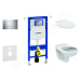 GEBERIT - Duofix Modul na závesné WC s tlačidlom Sigma30, lesklý chróm/chróm mat + Ideal Standar