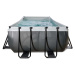 Bazén s pieskovou filtráciou Black Leather pool Exit Toys oceľová konštrukcia 540*250*122 cm čie
