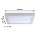 Paulmann Abia LED panel 30 x 30 cm 2 700K chróm