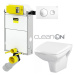 VIEGA Presvista modul PURE pre WC vrátane tlačidla Style 20 bielej + WC CERSANIT CLEANON CARINA 