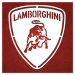 Drevené logo auta - Lamborghini, Biela