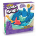 Kinetic sand krabica tekutého piesku s podložkou modrá