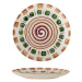 Zelený/hnedý dezertný kameninový tanier ø 20,5 cm Shama – Bloomingville