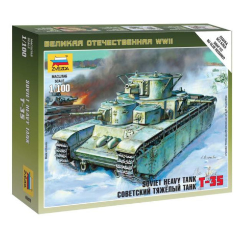 Wargames (WWII) tank 6203 - Soviet Tank T-35 (1:100) Zvezda