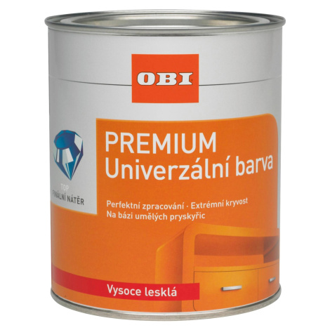 OBI Premium Univerzálna farba vysoký lesk ohnivo červená 375 ml