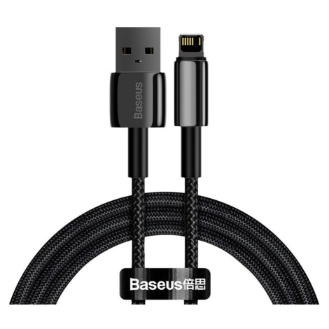 Nabíjací a dátový kábel USB, Lightning, 100 cm, 2400 mA, s ochranou proti rozbitiu, rýchle nabíj