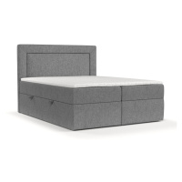 Sivá boxspring posteľ s úložným priestorom 180x200 cm Imagine – Maison de Rêve
