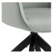 Dkton 24771 Dizajnová stolička Ariella svetlo sivá - čierna