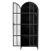 Čierna kovová vitrína 56,5x152,5 cm Papole – Bloomingville