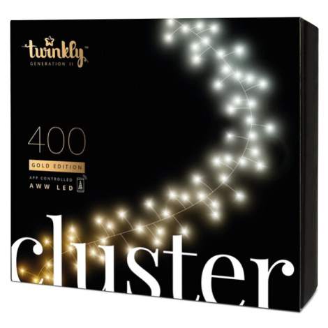 Twinkly Cluster Gold Edition šikovný reťaz so žiarovkami 400 ks