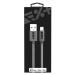 Next One USB-A to Lightning Metallic Cable 1m sivý