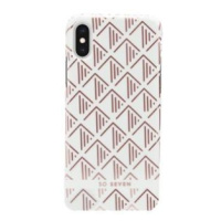 Plastové puzdro na Apple iPhone X/XS SoSeven Fashion Paris Triangle biele