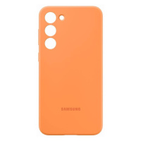 Originál Silikónový Kryt pre Samsung Galaxy S23 Plus, Oranžový